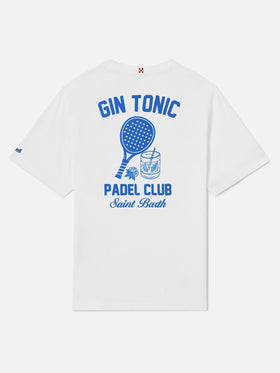 T-shirt Man stampa gin tonic padel