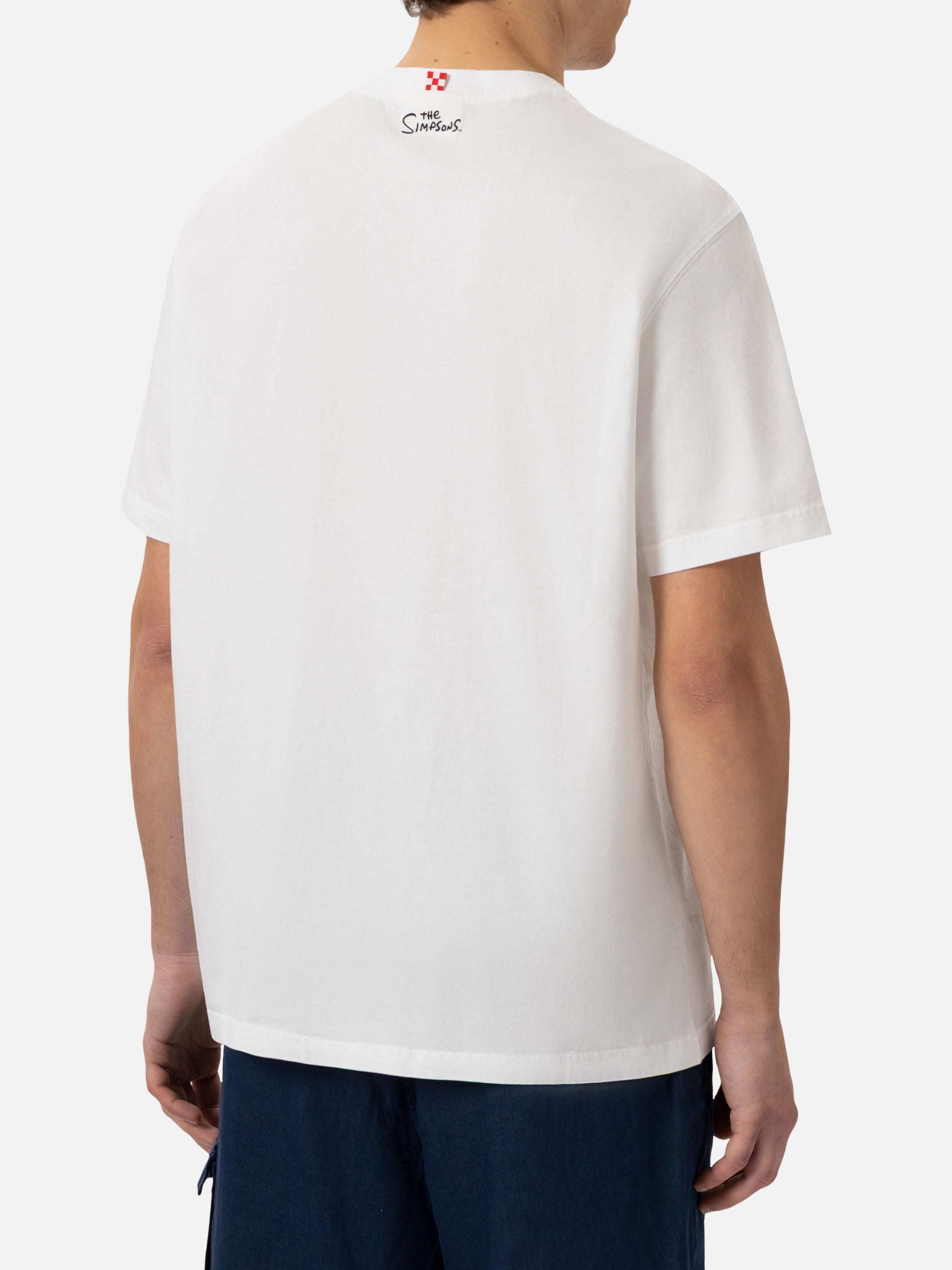 Organic cotton T-shirt with Homer surfer embroidery | THE SIMPSON SPECIAL EDITION - MC2 Saint Barth