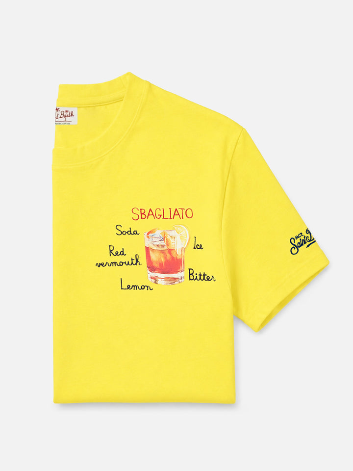 T-shirt avec imprimé verre Sbagliato 