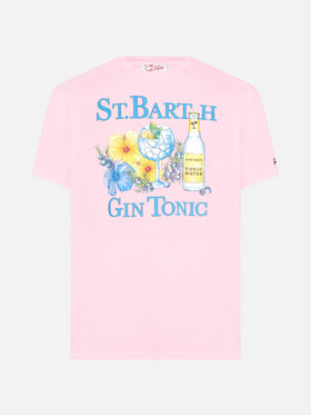 T-shirt with Gin and flowers print