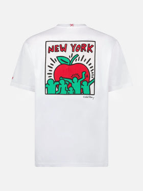 Man cotton t-shirt with Keith Haring design front and back print | KEITH HARING SPECIAL EDITION