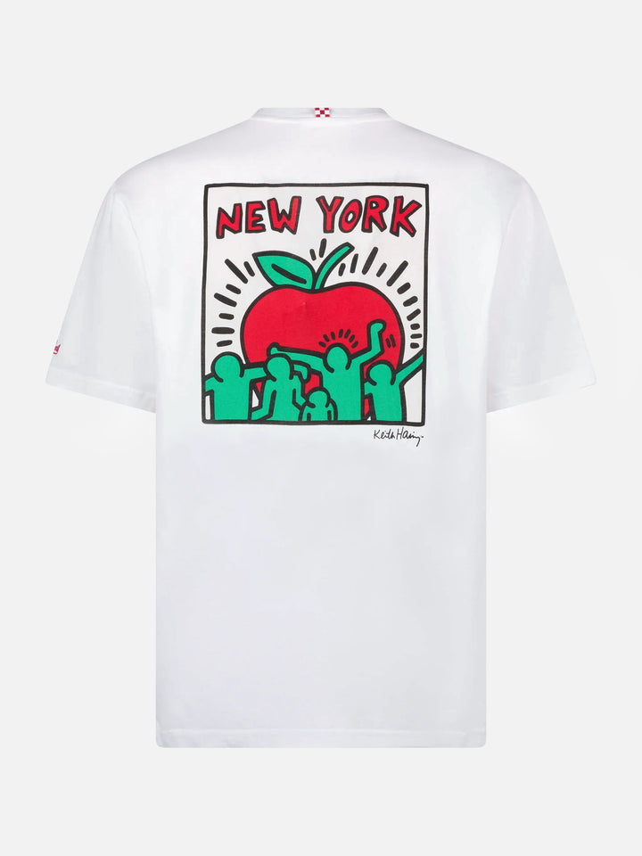 Keith Haring People t-shirt with front and back print in white | Special Edition