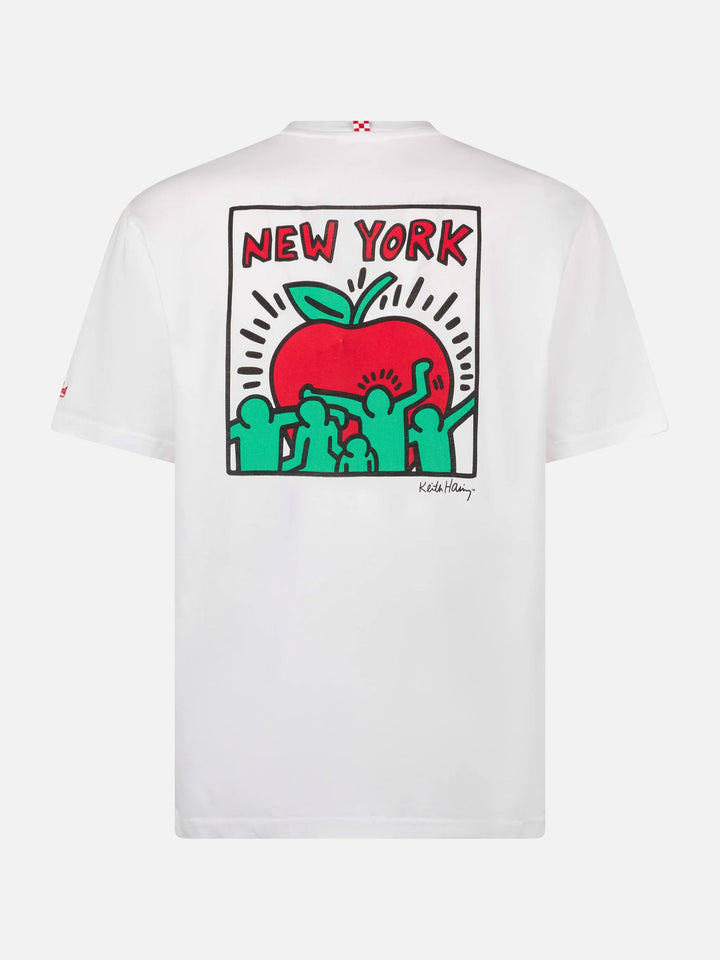 Keith Haring NY t-shirt with front and back print in white | Special Edition