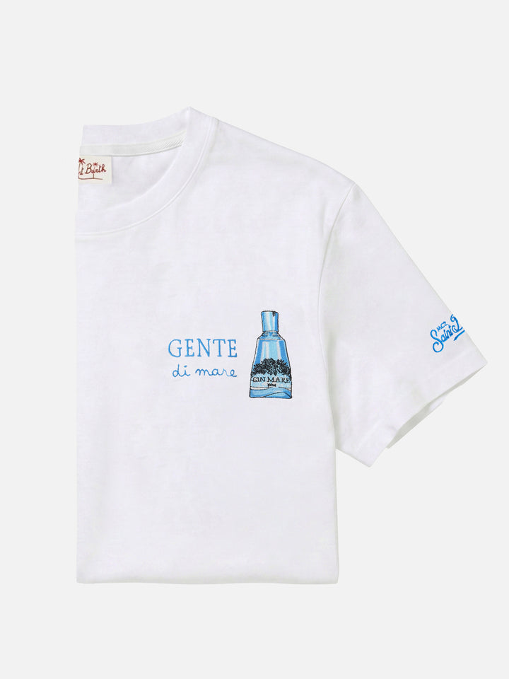 T-shirt avec imprimé et broderie Gente di Mare | Édition spéciale 