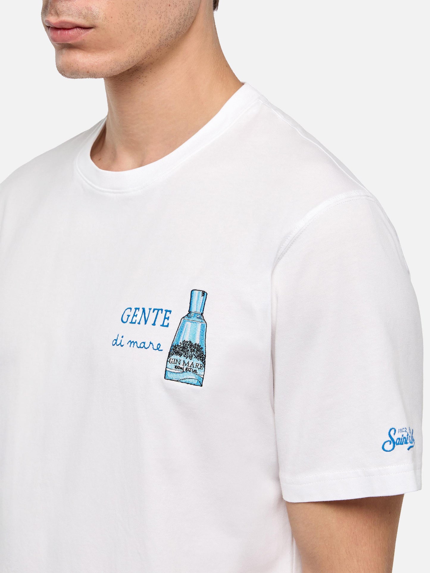 T-shirt with Gente di Mare print and embroidery | Special Edition