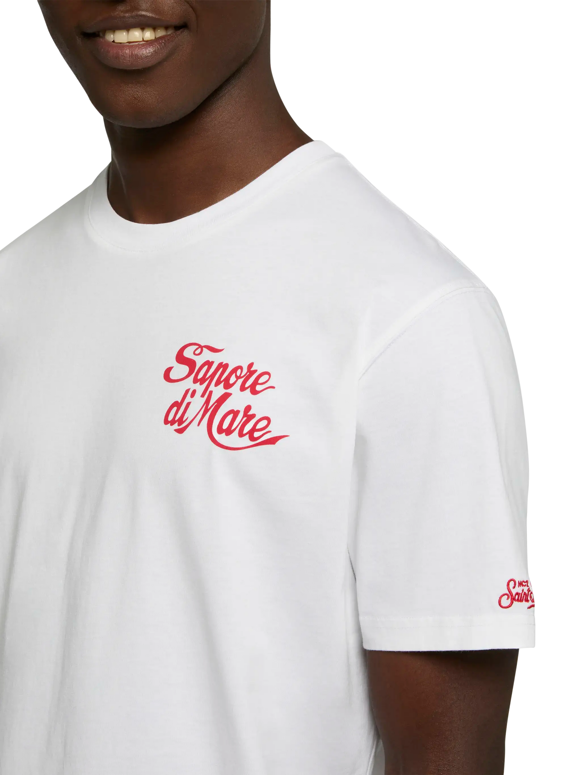 Cotton T-shirt with Forte dei Marmi 83 print | SAPORE DI MARE SPECIAL EDITION - MC2 Saint Barth