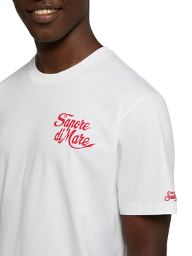 Cotton T-shirt with Forte dei Marmi 83 print | SAPORE DI MARE SPECIAL EDITION - MC2 Saint Barth
