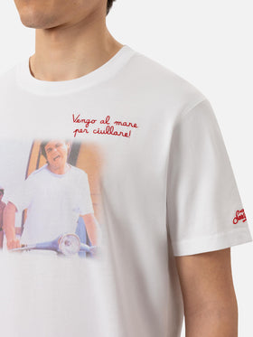 Cotton T-shirt with Vado al mare per... embroidery |SAPORE DI MARE SPECIAL EDITION - MC2 Saint Barth