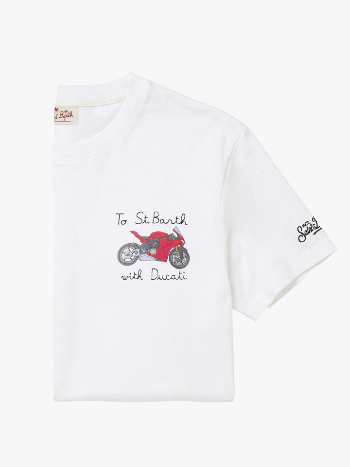 T-Shirt mit To St. Barth mit Ducati-Stickerei | Special Edition 
