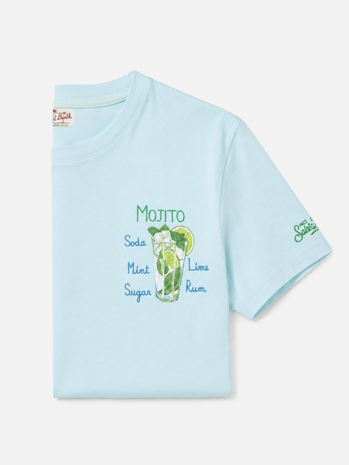 T-Shirt mit Mojito-Stickerei 