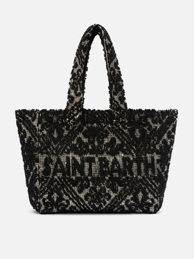 Black Tufting  cotton tote bag