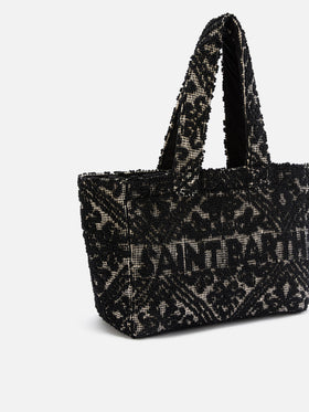 Black Tufting  cotton tote bag