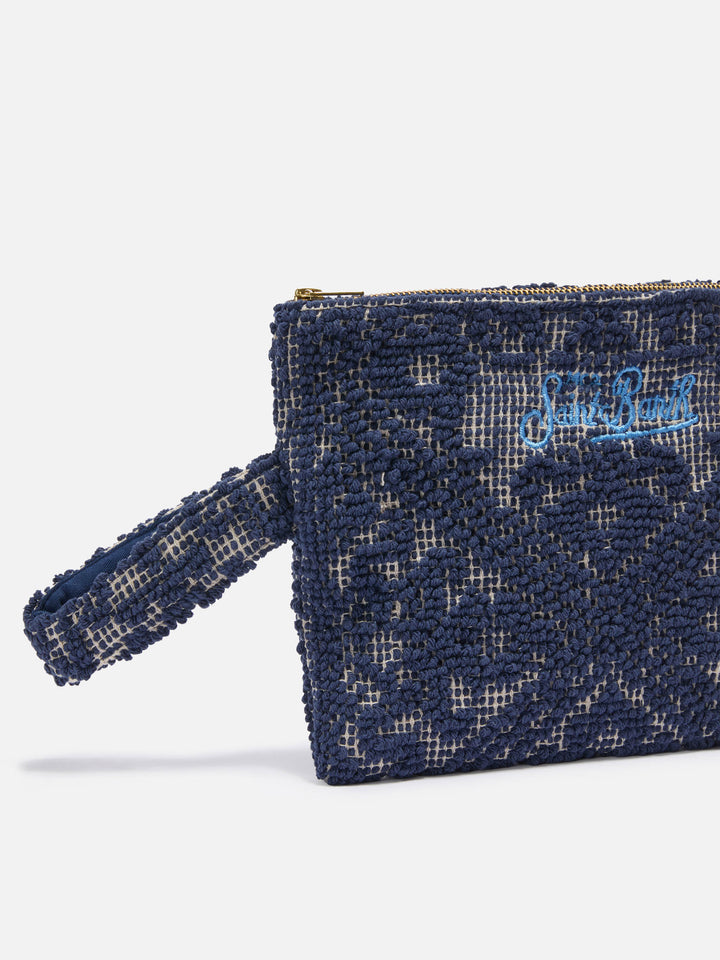 Soft textured Tufted pouch