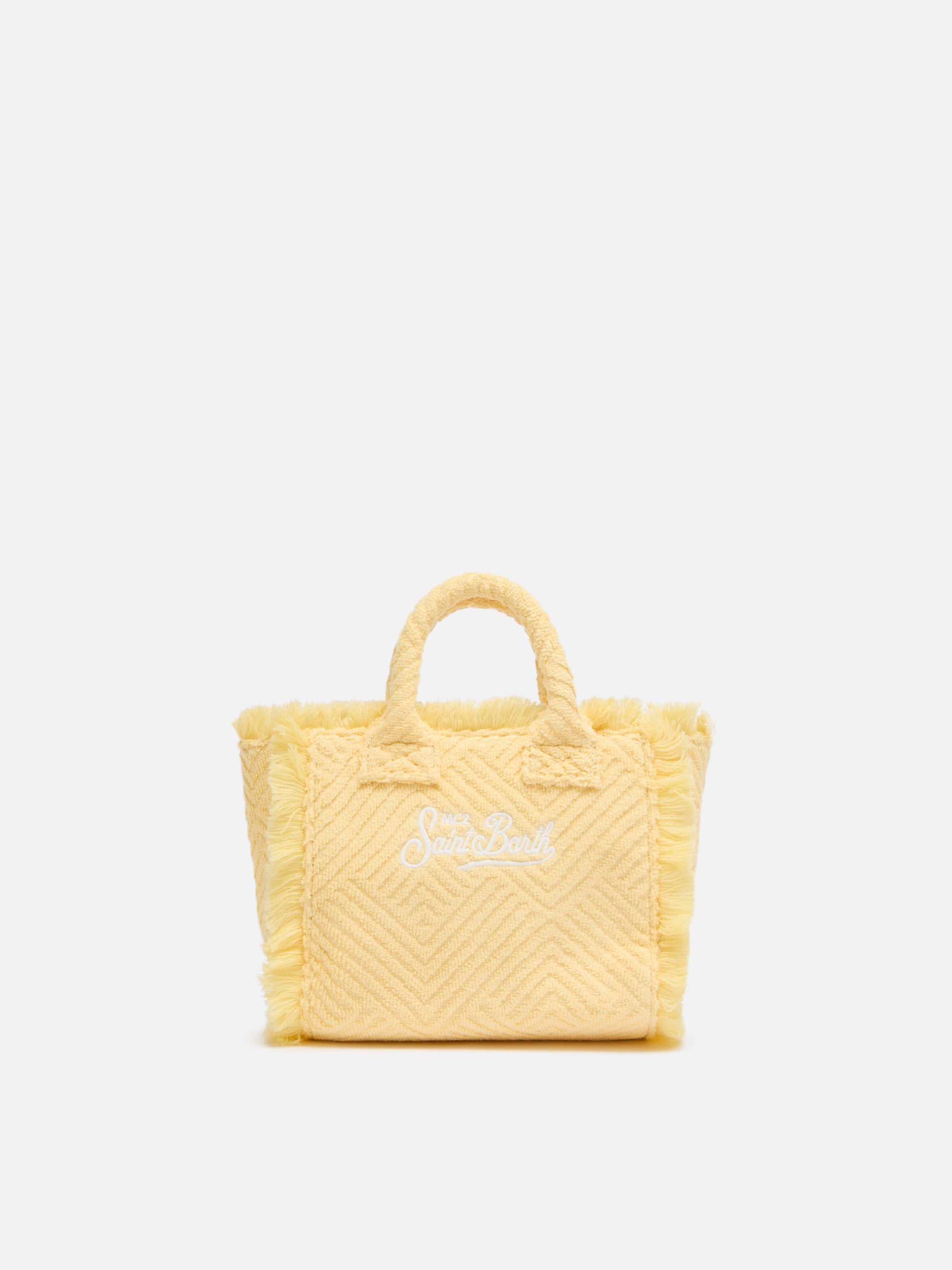 Yellow lines embossed Mini Vanity Sponge Bag - MC2 Saint Barth