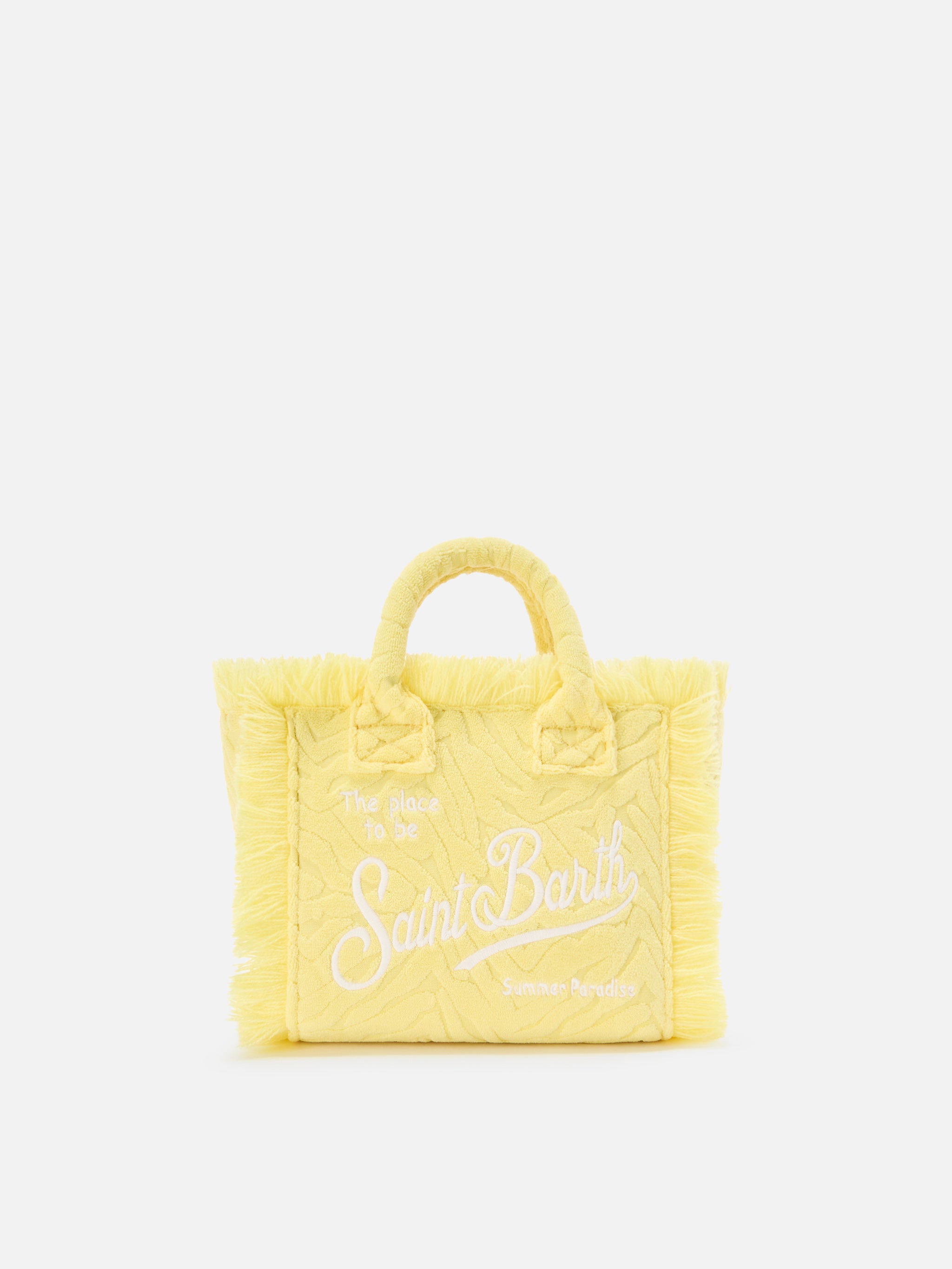 Terry effect Vanity mini bag with raised zebra pattern – MC2 Saint