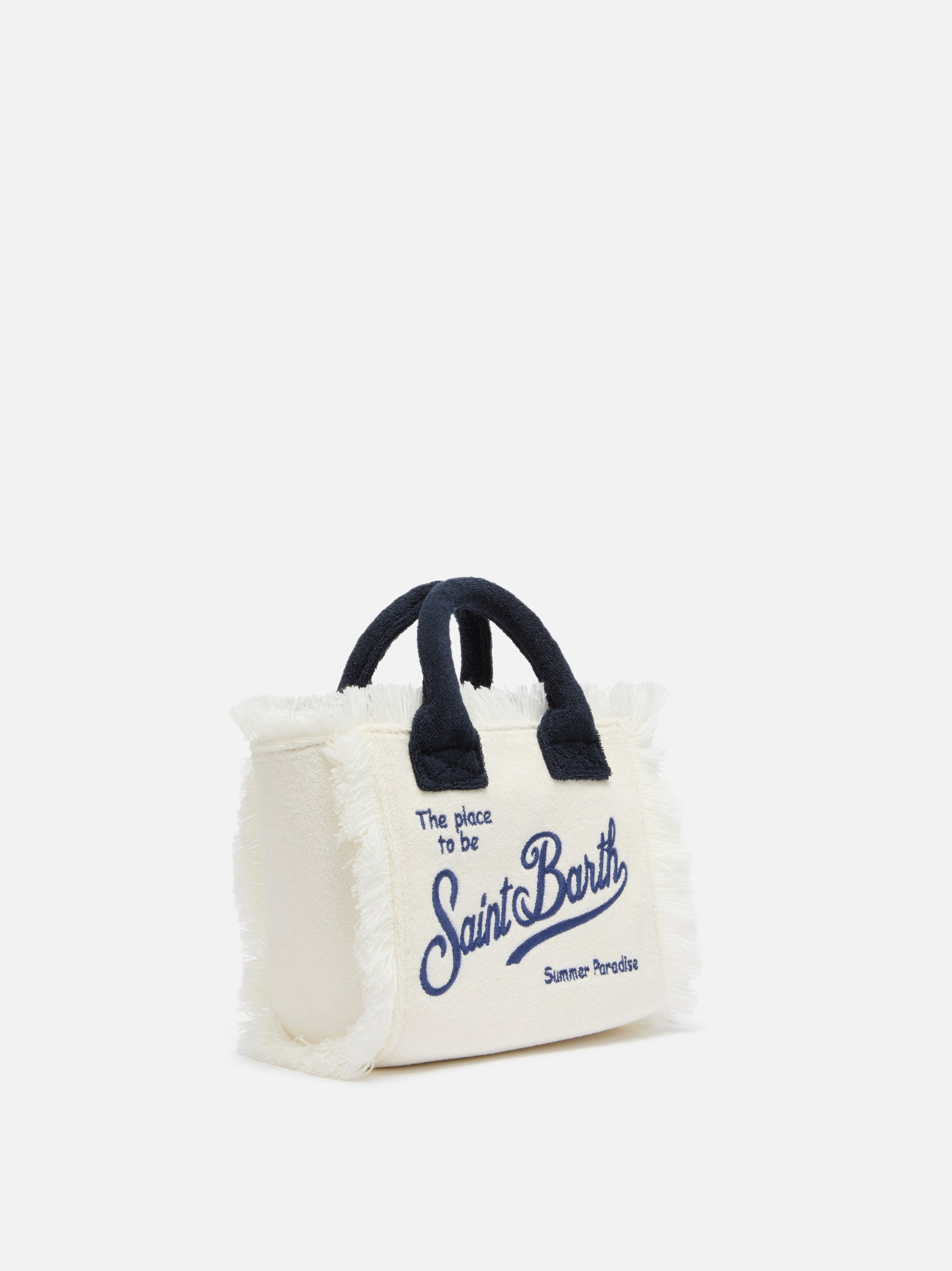 White Mini Vanity Sponge Bag - MC2 Saint Barth