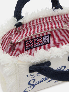 White Mini Vanity Sponge Bag - MC2 Saint Barth