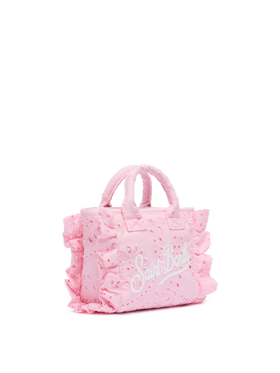 Pink Sangallo lace Mini Vanity Volant bag - MC2 Saint Barth