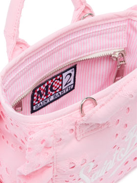Pink Sangallo lace Mini Vanity Volant bag - MC2 Saint Barth