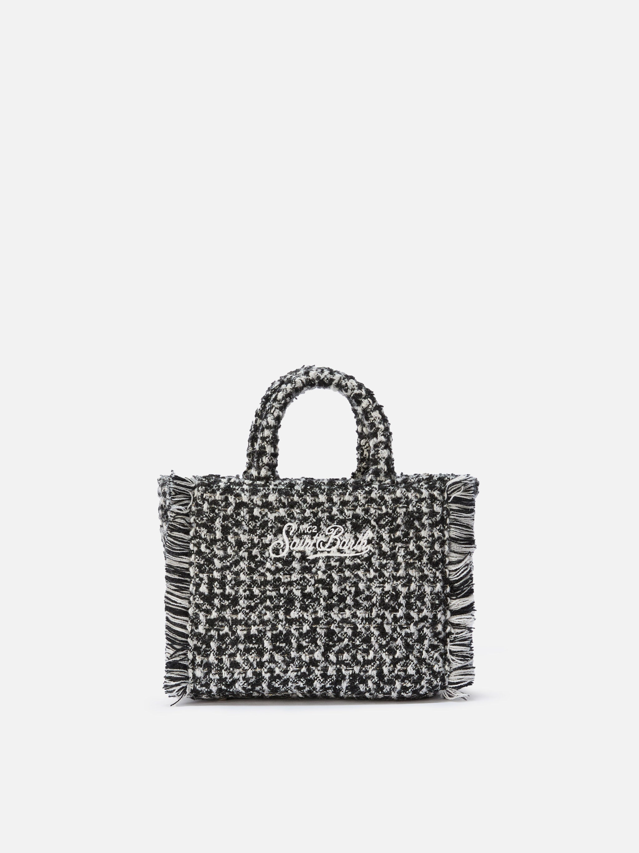 Vanity Mini Tweed black and white bag – MC2 Saint Barth