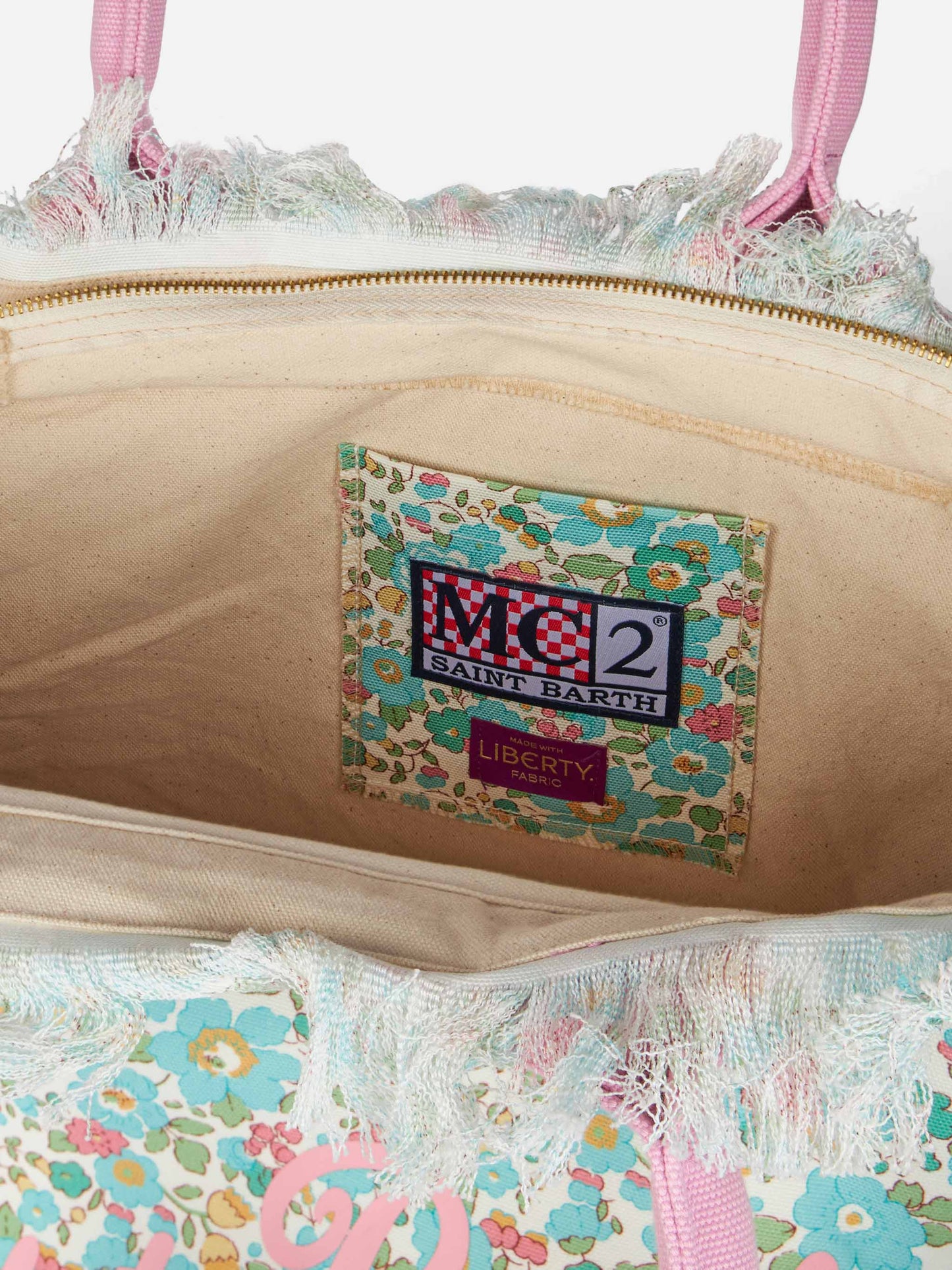 Betsy Cotton canvas Vanity Liberty tote bag |MADE WITH LIBERTY FABRIC - MC2 Saint Barth