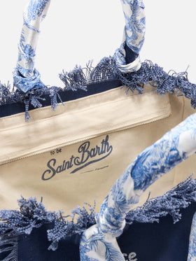 Neceser regular Blue Canvas Vanity con twill extraíble 
