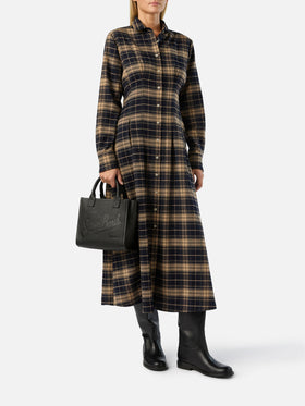 Sac Vanity medium en cuir noir grainé 