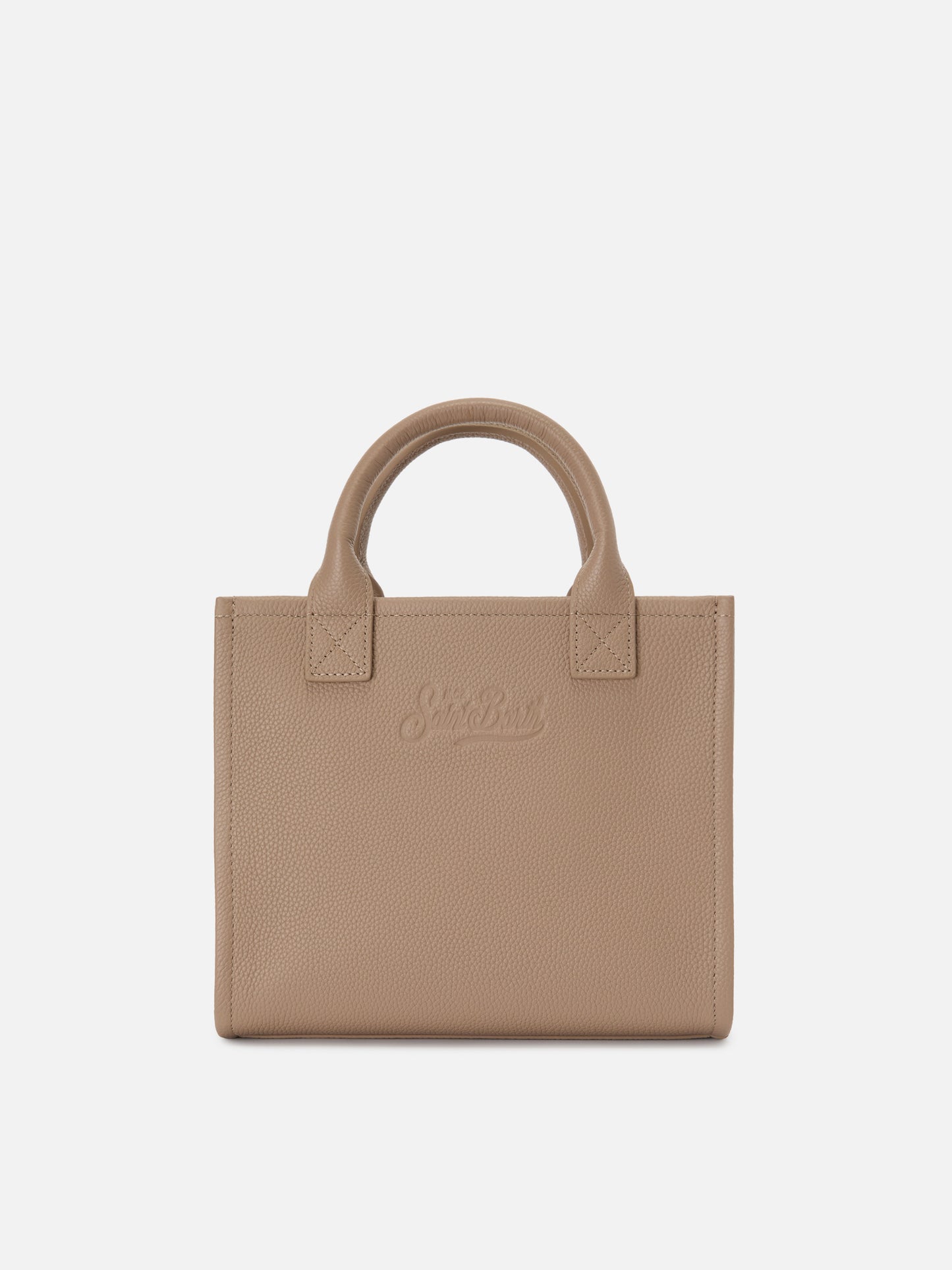Beige pebbled leather Vanity medium bag