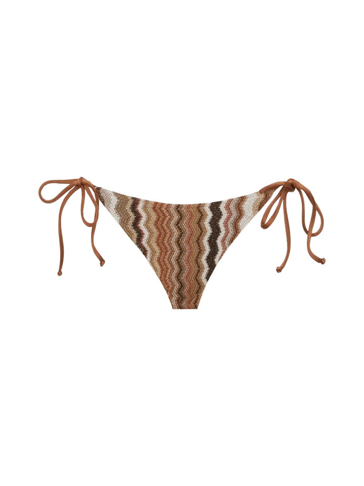 Raschel knit classic bikini Leah Virgo with wave pattern - MC2 Saint Barth