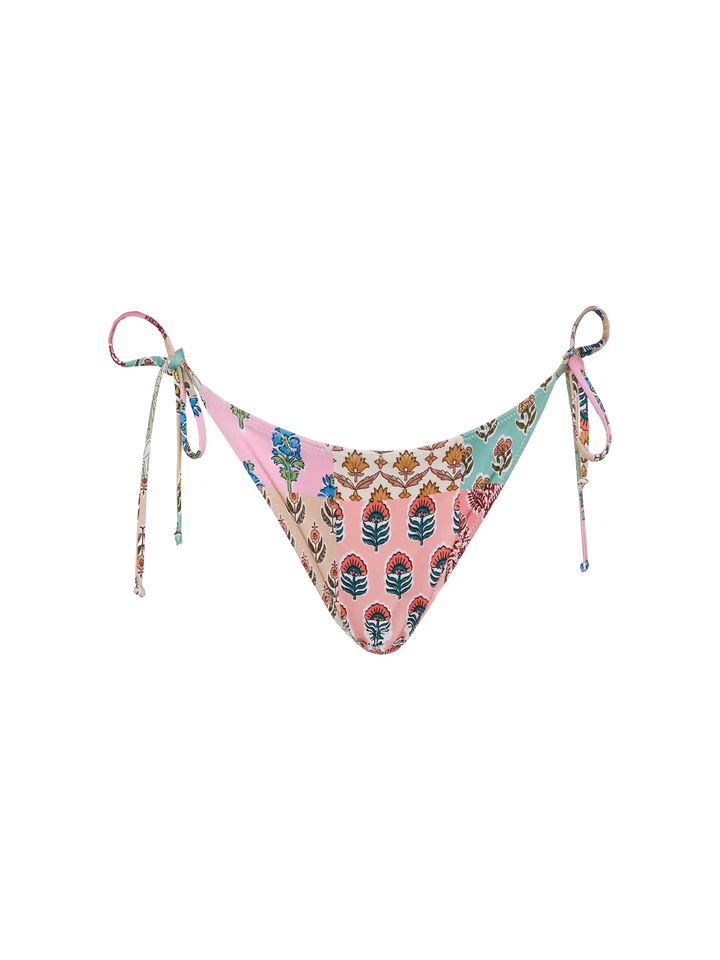 Virgo classic swim briefs with floral patch print