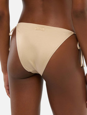 Virgo gold classic swim briefs                                                          - Bea underwired shimmer gold bralette