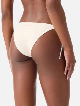 Bikini triangle beige à strass Annabelle Virgo 