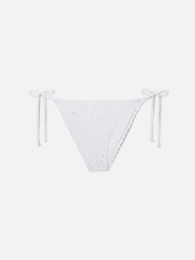 Virgo classic bikini bottoms in white sangallo fabric