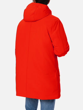 Man hooded parka jacket Voyager with bandanna lining - MC2 Saint Barth