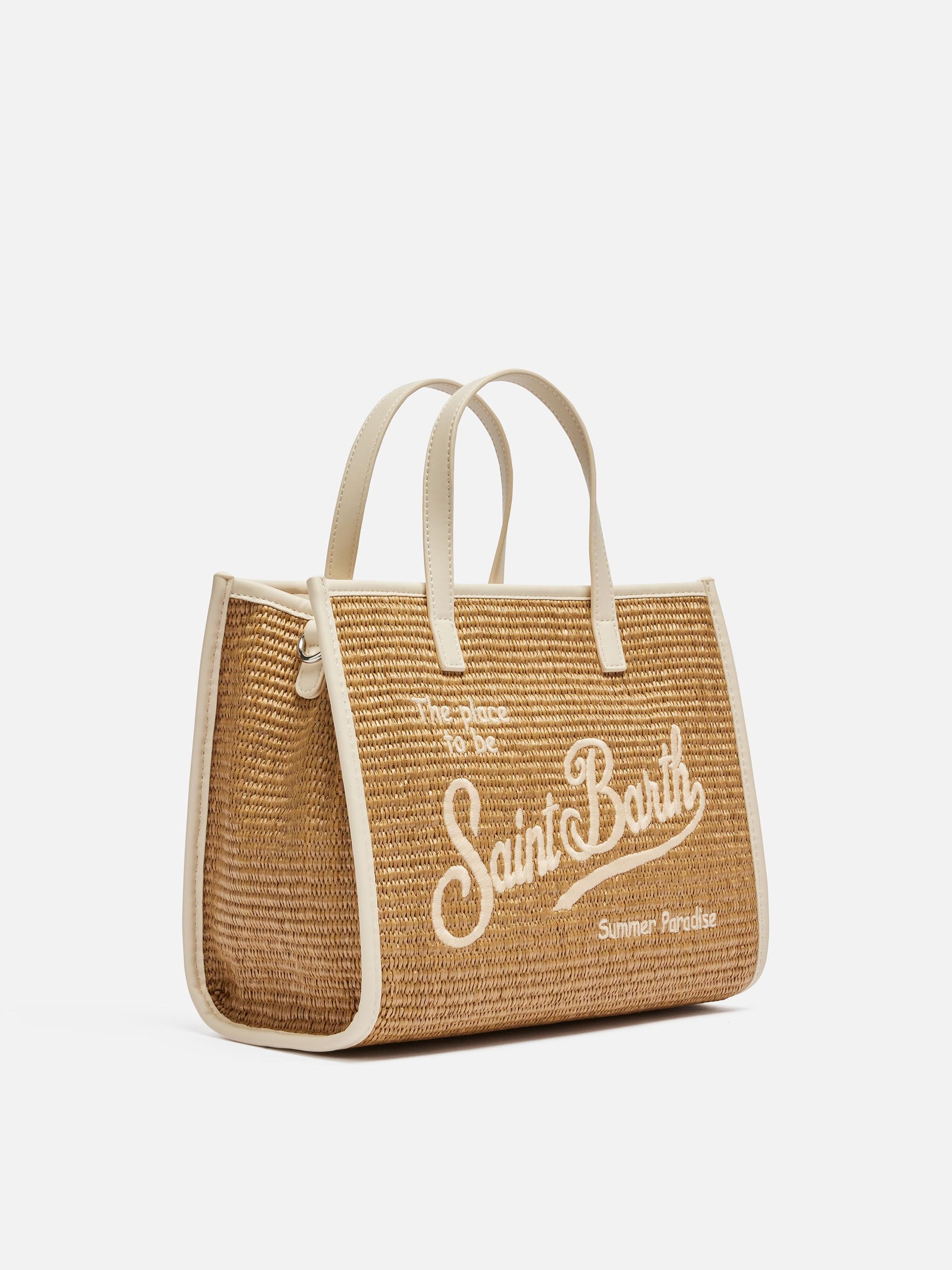 Brown Vivian Midi Straw handbag - MC2 Saint Barth