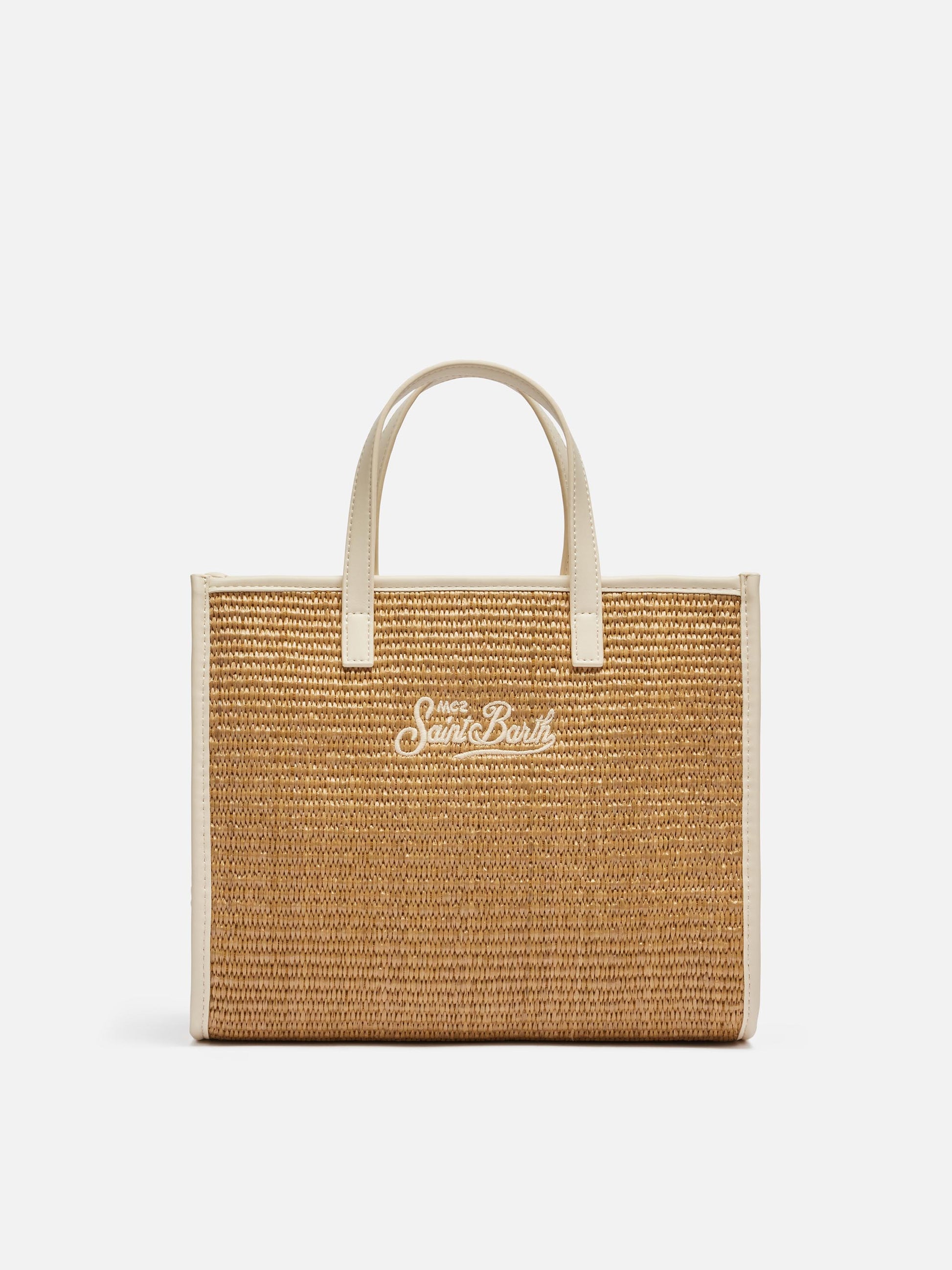 Brown Vivian Midi Straw handbag - MC2 Saint Barth