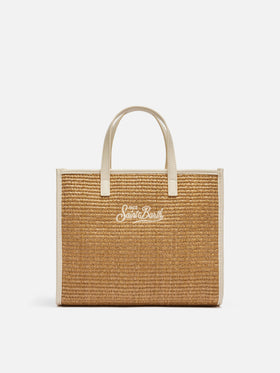 Brown Vivian Midi Straw handbag - MC2 Saint Barth