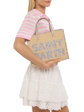 Beige Vivian Midi Straw handbag - MC2 Saint Barth