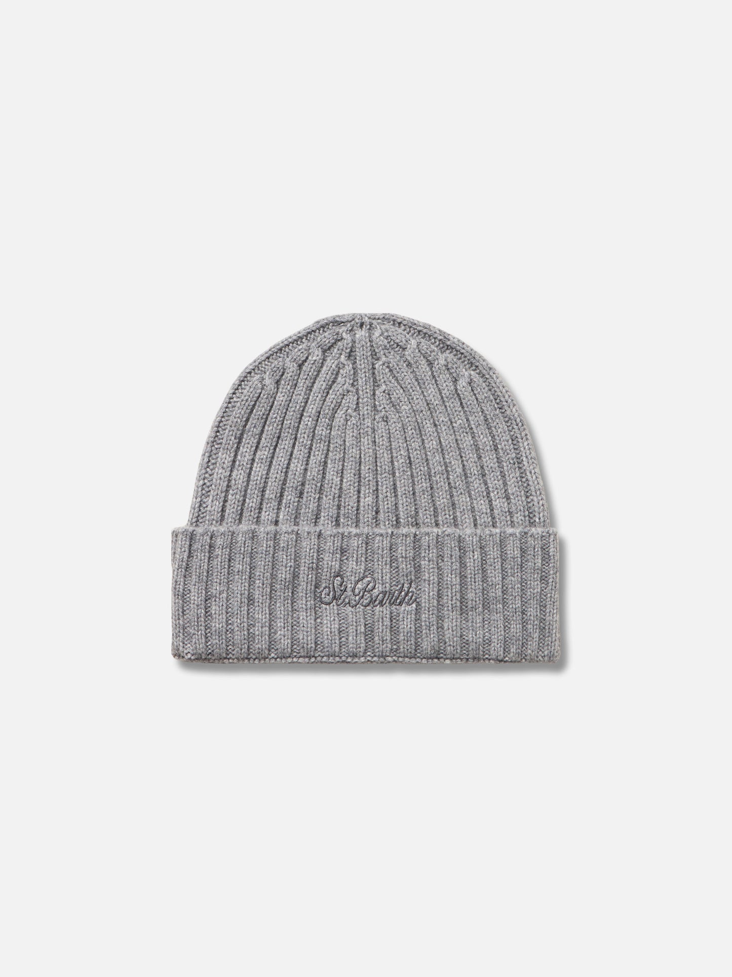 Man mélange grey pure cashmere hat Wengen - MC2 Saint Barth