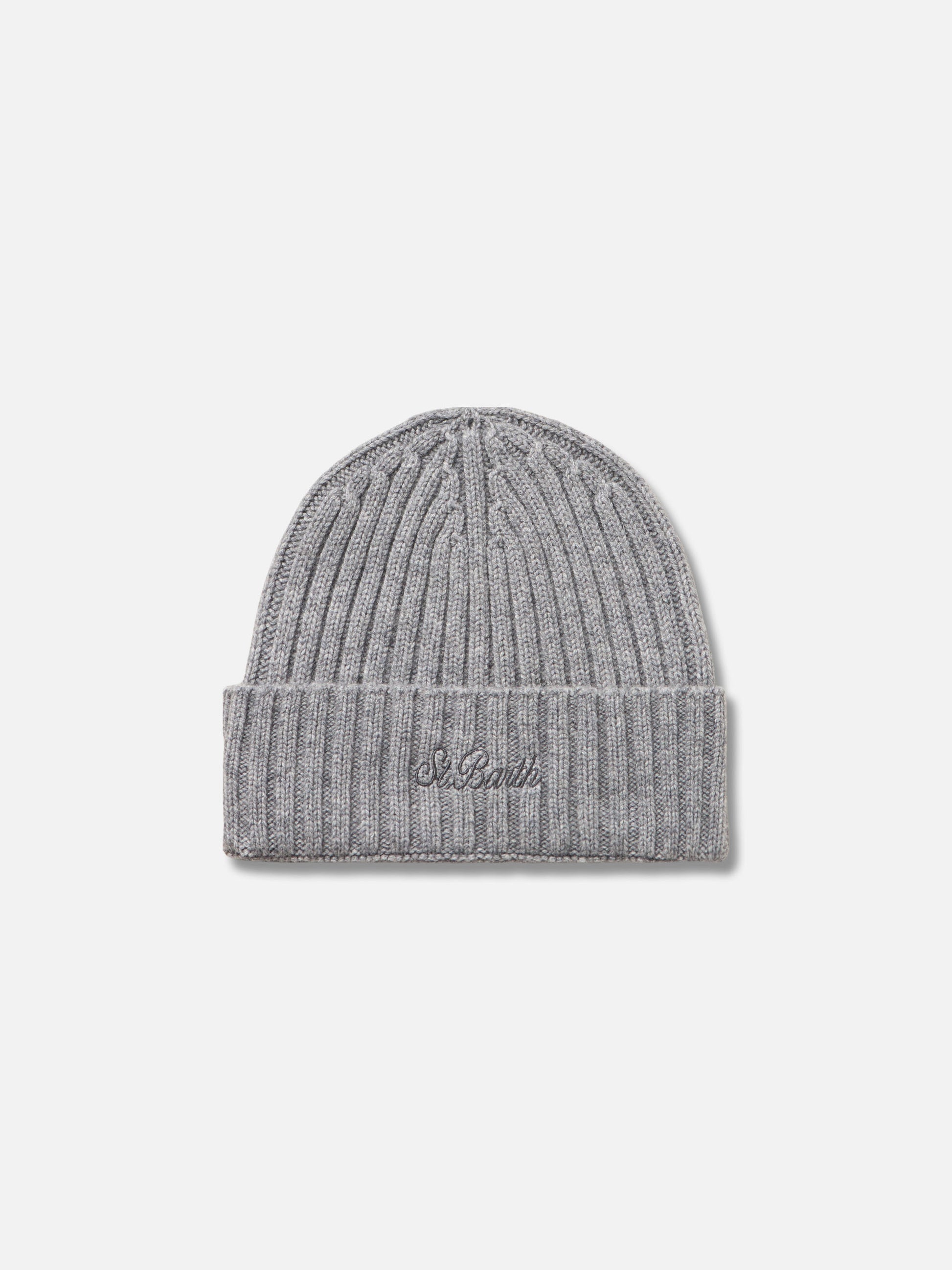 Man mélange grey pure cashmere hat Wengen - MC2 Saint Barth