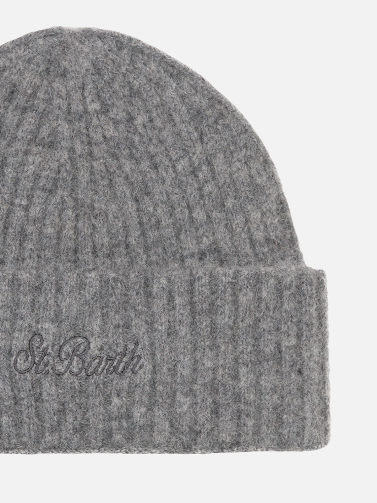 Man mélange grey stretch alpaca hat Wengen - MC2 Saint Barth