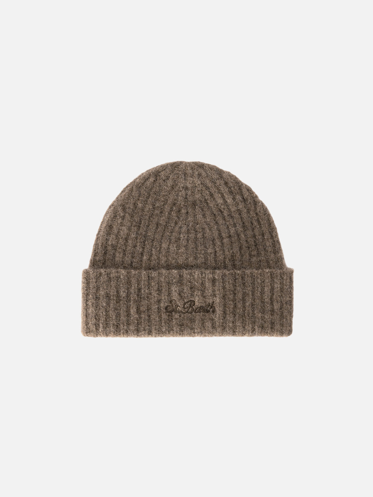 Gorro de mezcla de alpaca Nut Wengen con bordado del logotipo 