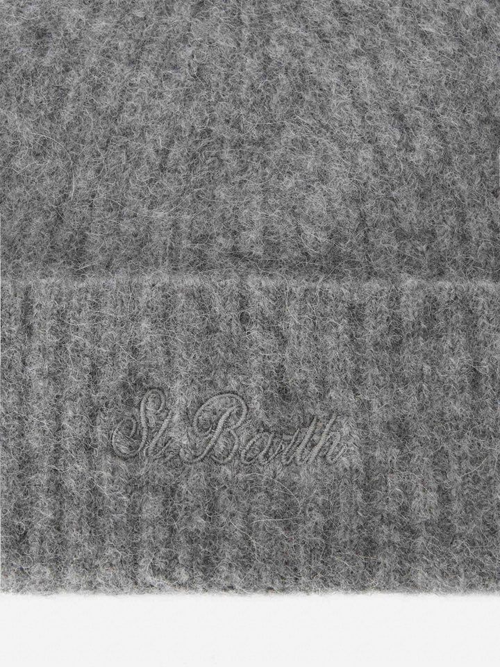 Cappello Wengen in alpaca stretch grigio mélange