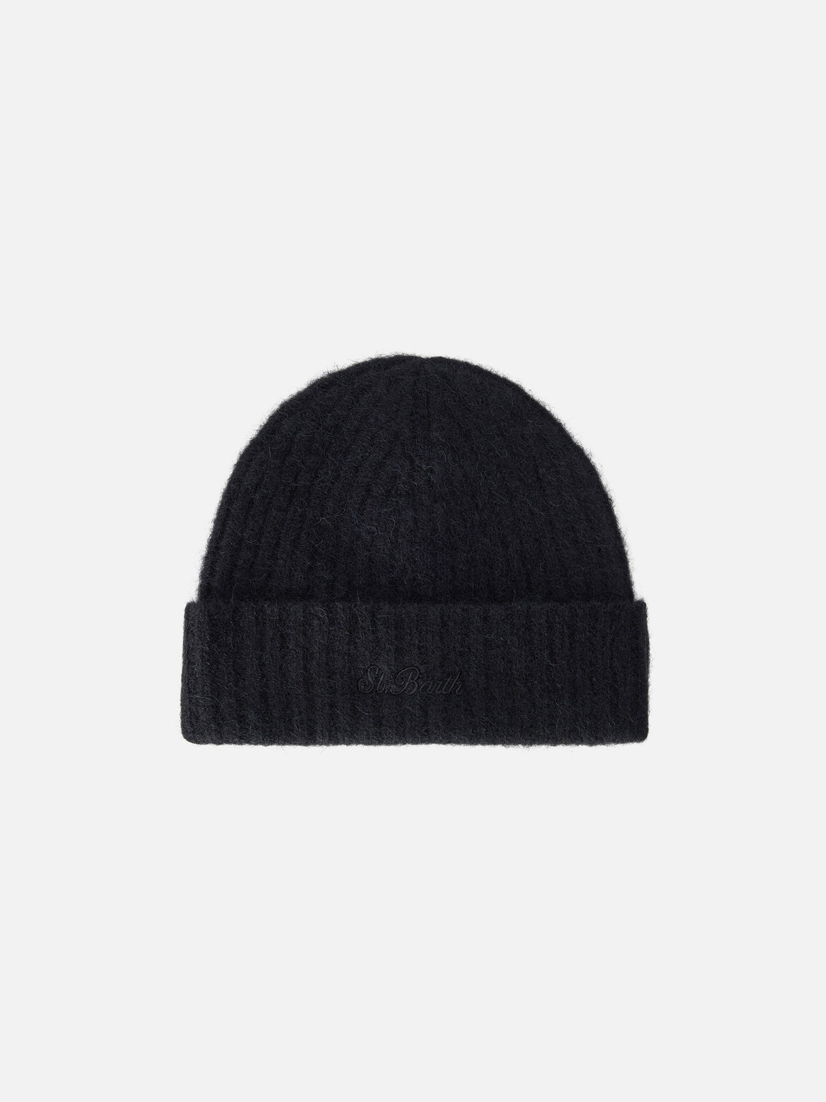 Berretto Wengen nero in misto alpaca