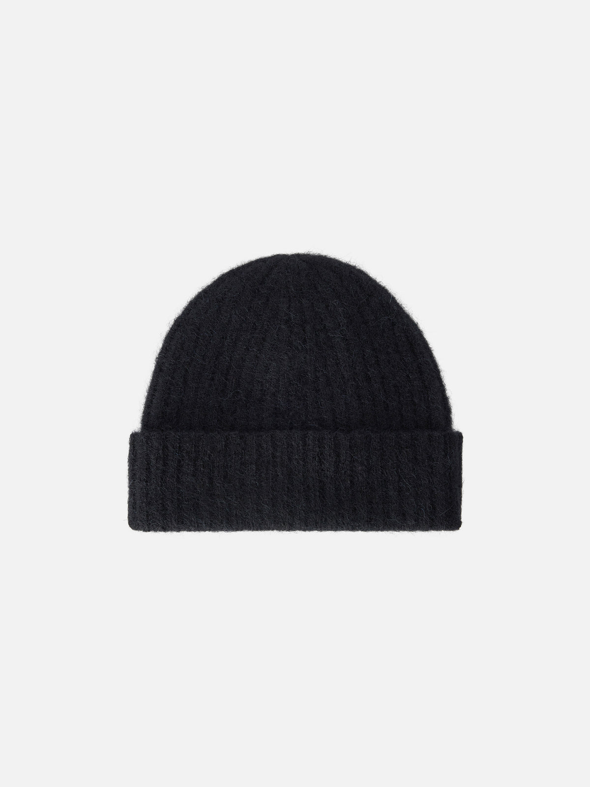 Berretto Wengen nero in misto alpaca