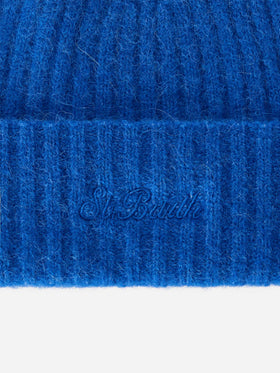Gorro beanie Royal blue Wengen de mezcla de alpaca 