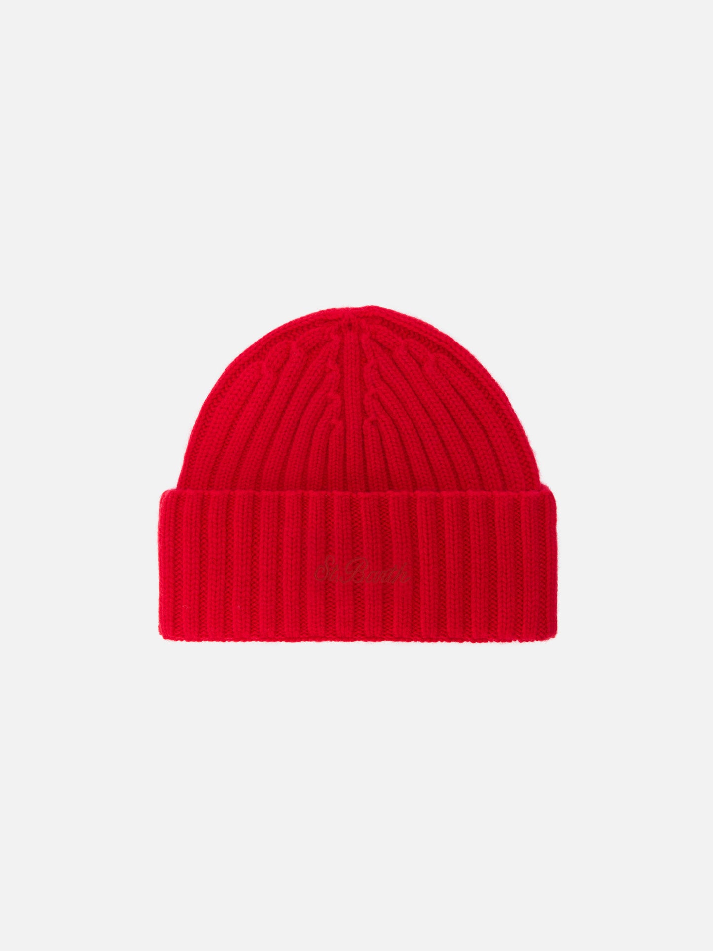 100% WOOL Wengen beanie in red