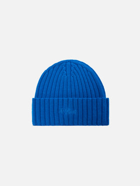Gorro Wengen de 100% WOOL en azul eléctrico 