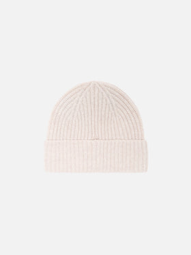 Bonnet en cachemire Wengen beige 