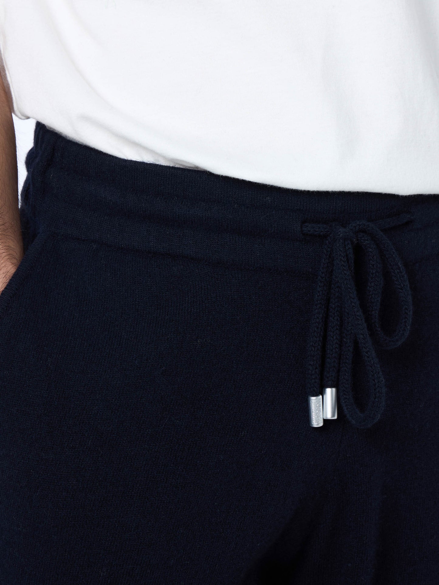 Man knitted blue jogger pants Walton - MC2 Saint Barth